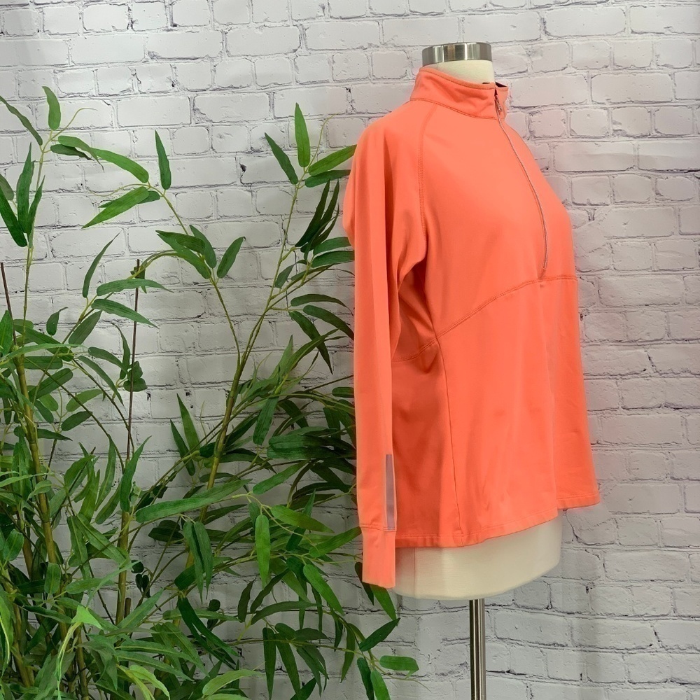 🎉Actra Orange Long Sleeve Pullover w/ Thumbholes - Picture 2 of 6